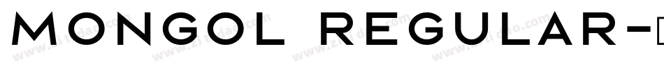 mongol regular字体转换